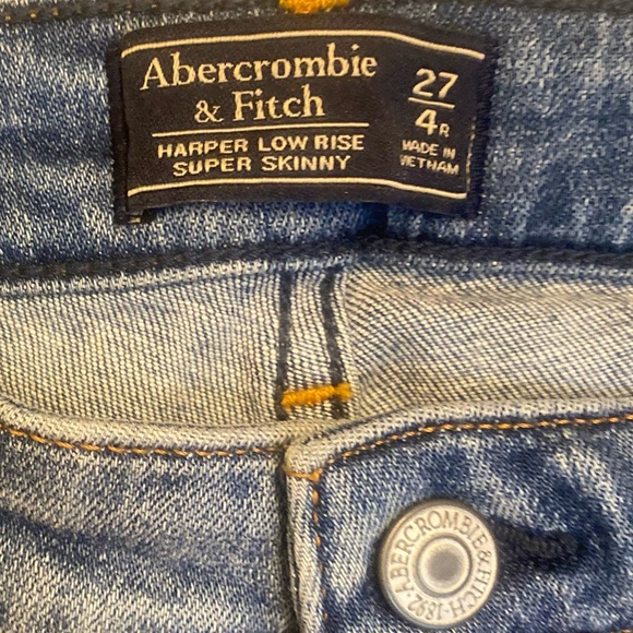 🩵EXCELLENT CONDITION | Abercrombie & Fitch Jeans | Size 27/4r - Picture 9 of 15